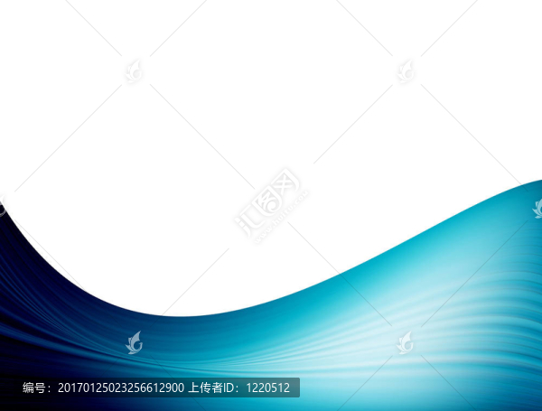 藍色的波浪