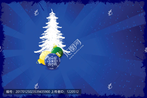 背景與圣誕樹