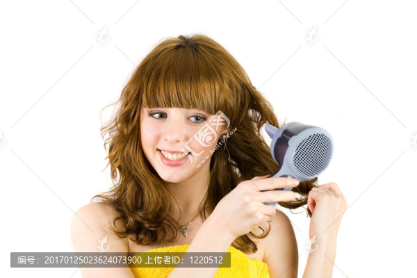 金發(fā)干燥的金發(fā)女郎