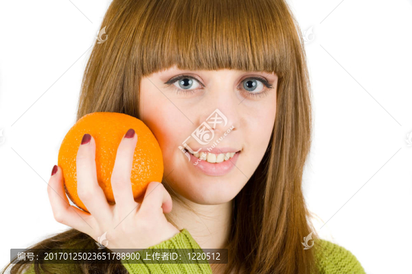 女孩與橙