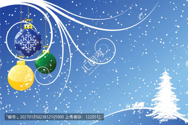 抽象圣誕背景與Santa
