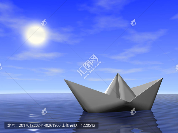 海上的船