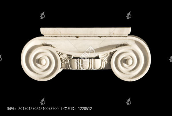 古希臘神廟柱中離子有序資本的細(xì)節(jié)
