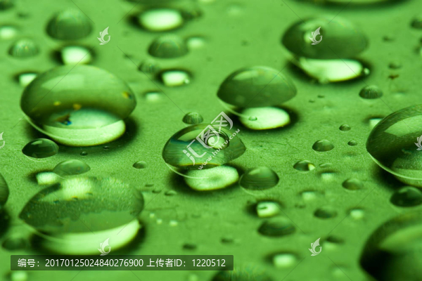 玻璃表面上的水滴