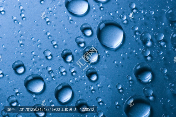 玻璃表面上的水滴