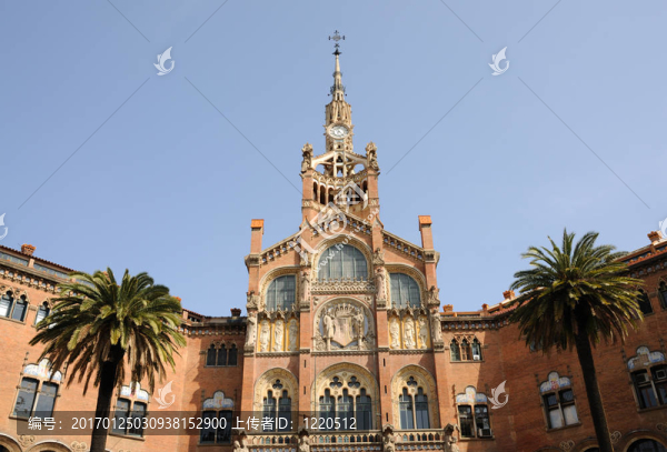 醫(yī)院de,la,Santa,creu我巴塞羅那的Sant,Pau；西班牙