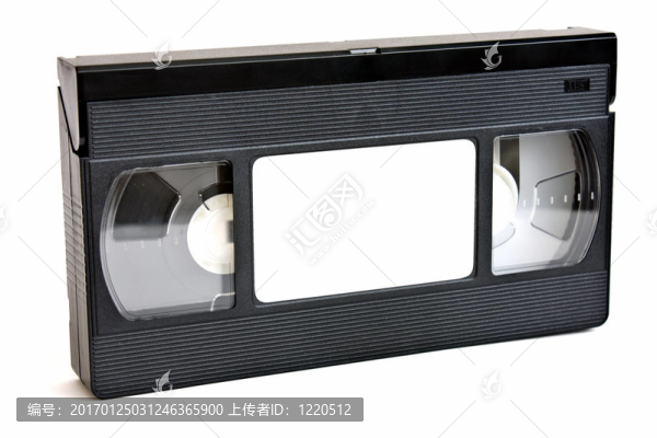 VHS錄像帶孤立White