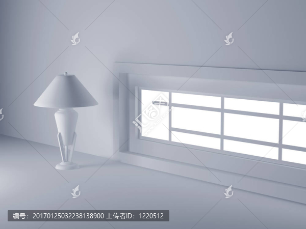 白色房間里的燈