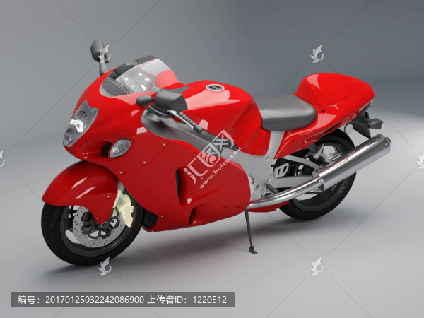 紅色的摩托車
