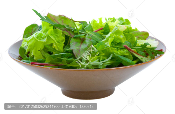 白色的混合蔬菜沙拉