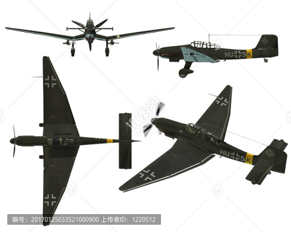 ju87d斯圖卡式俯沖轟炸機(jī)從二戰(zhàn)