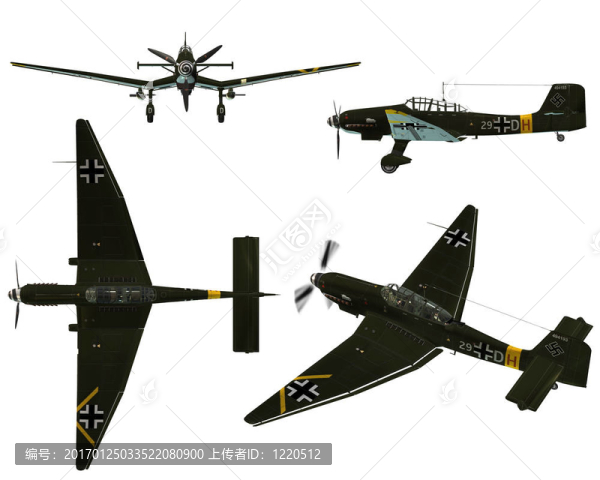 ju87d斯圖卡式俯沖轟炸機(jī)從二戰(zhàn)
