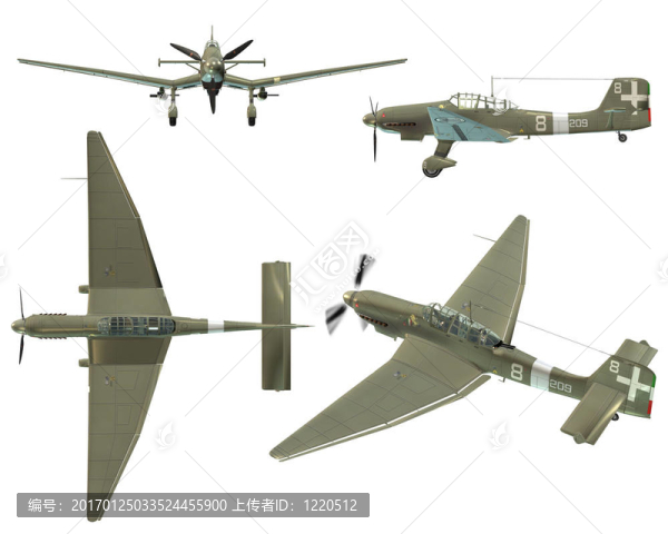 ju87d斯圖卡式俯沖轟炸機(jī)從二戰(zhàn)