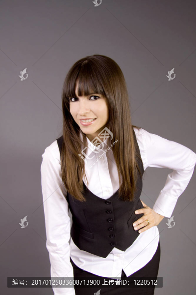 可愛的女商人