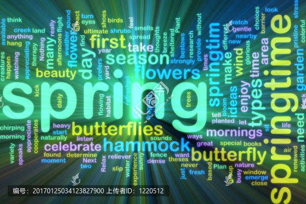 春天WordCloud發(fā)光