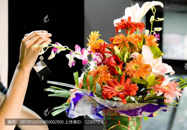 手與花籃