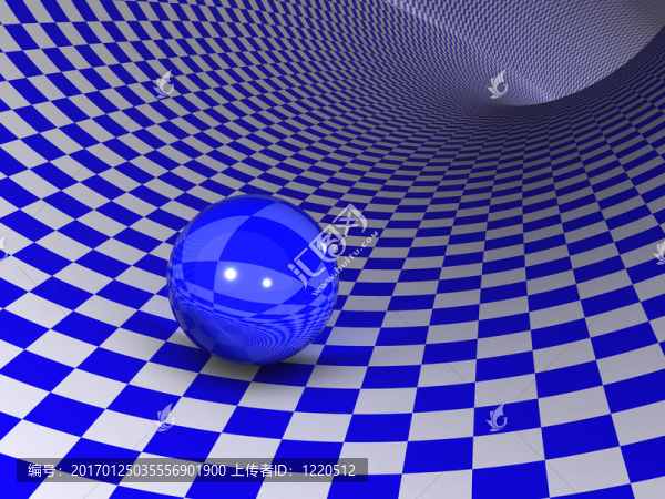 玻璃球抽象背景。3d