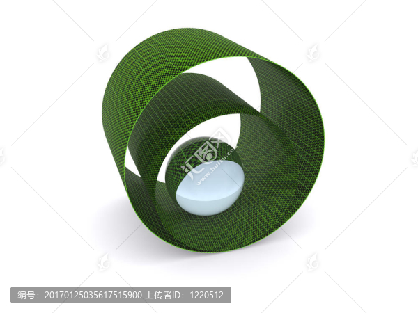 玻璃球抽象背景。3d