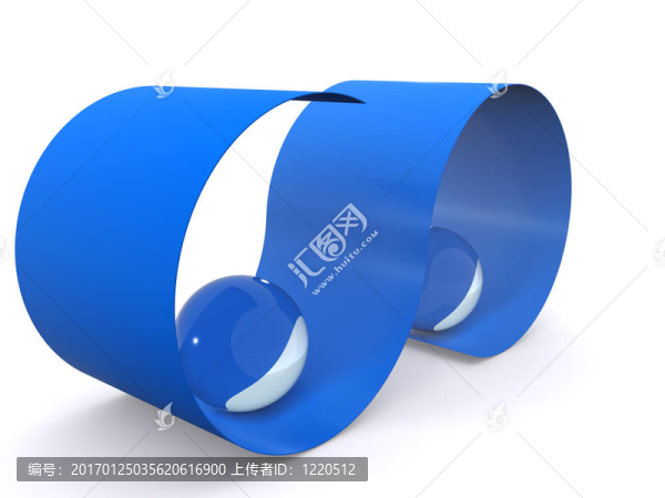 玻璃球抽象背景。3d