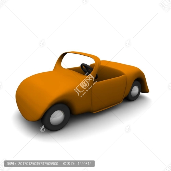 卡通敞篷車
