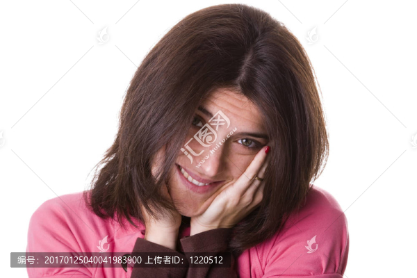 靦腆的微笑