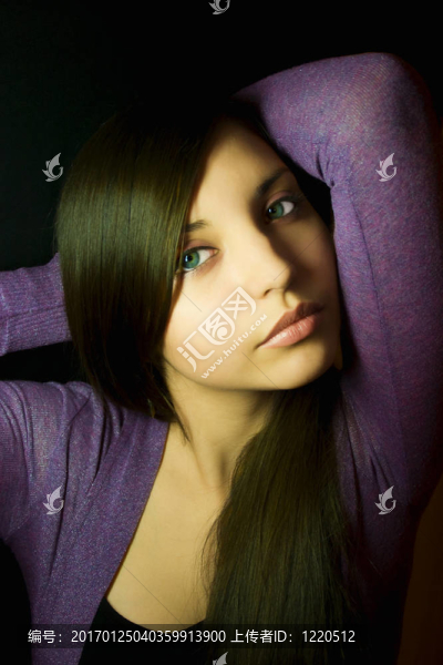 一個(gè)美麗的年輕女人的肖像