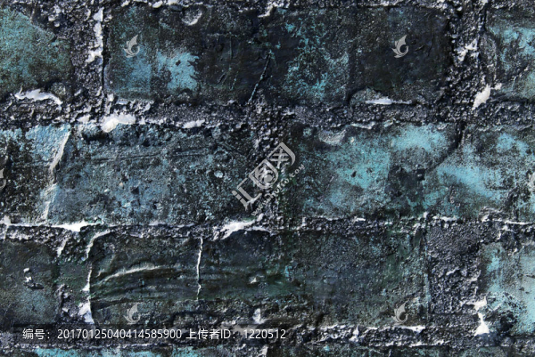 摘要垃圾藍(lán)墻用磚。紋理背景。