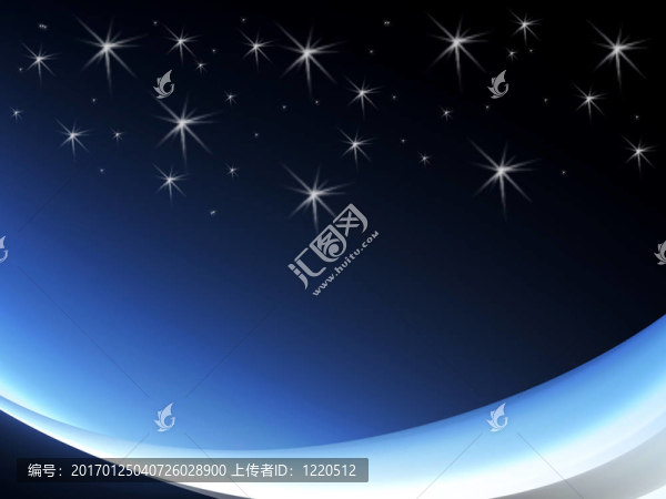 藍(lán)色的夜的插圖