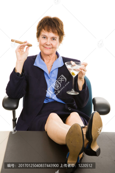 慶祝成功的女商人