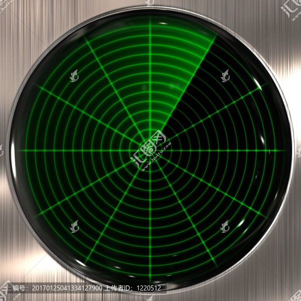 雷達或聲納屏幕