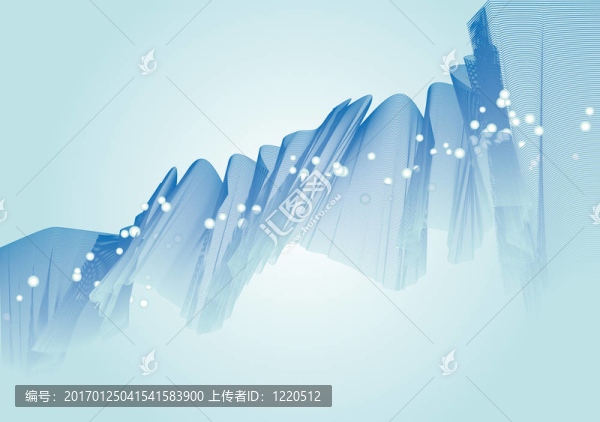 藍色的波浪圖