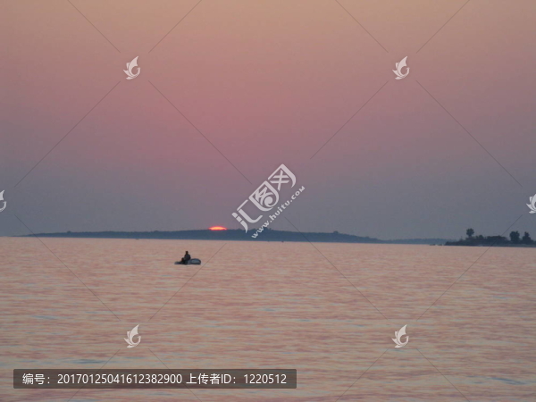 海上日落