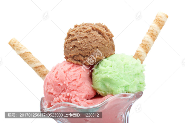 多味冰淇淋玻璃