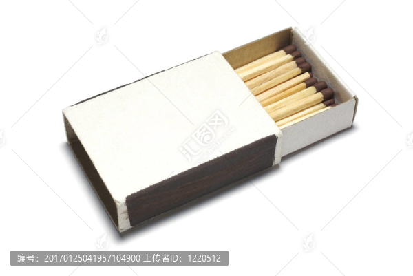 在白色背景上分離的打開框中的匹配。