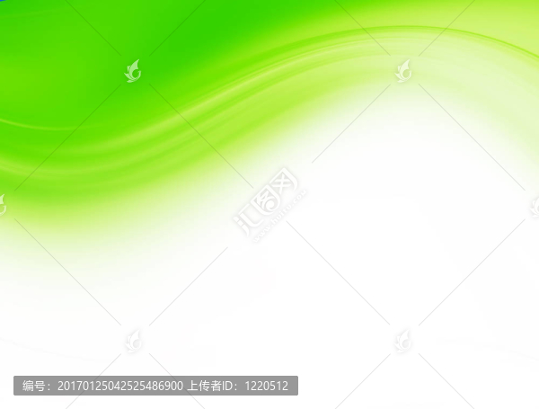 綠色的波浪