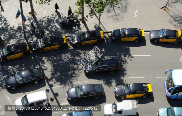 巴塞羅那的出租車；西班牙