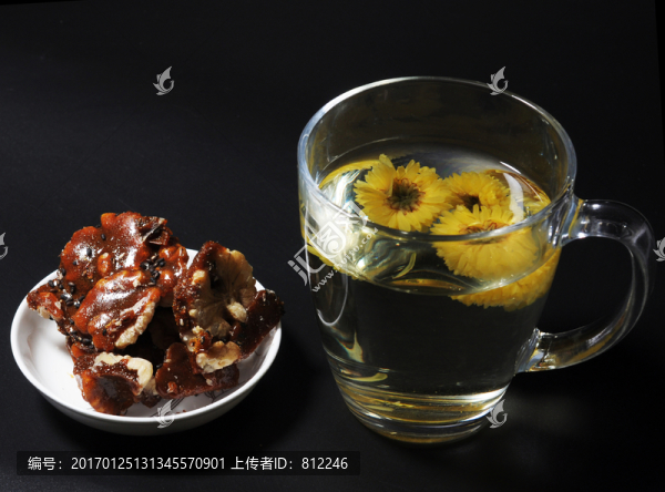 紅糖核桃菊花茶