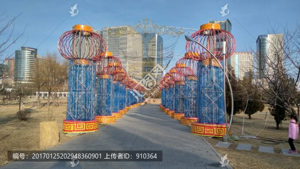 通道花燈,柱形花燈,花燈