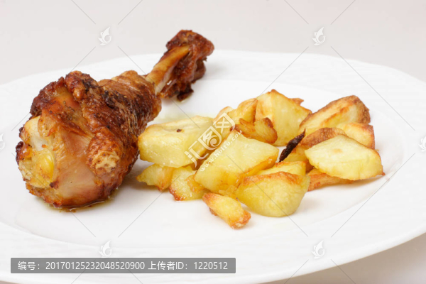 雞肉和土豆