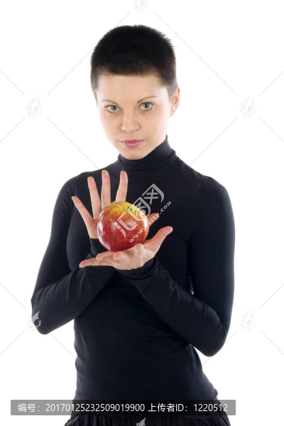 女孩與蘋果