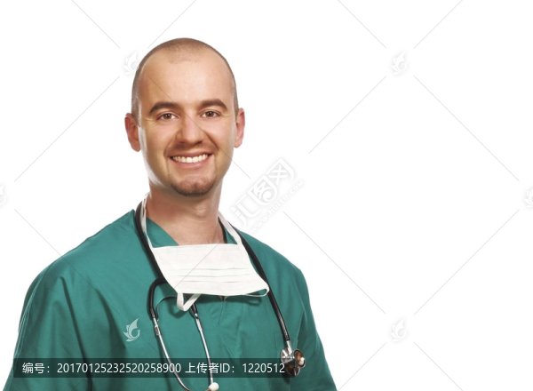 自信的年輕醫(yī)生的肖像