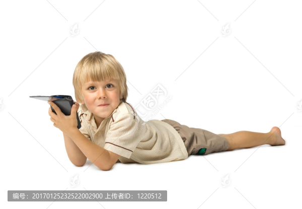 男孩用PDA