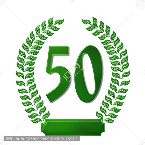 綠色月桂花環(huán)50