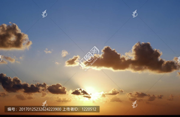 Mediterranean的日落
