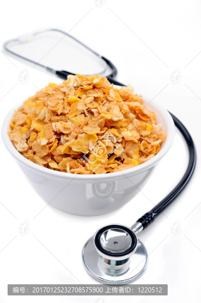 聽(tīng)診器和早餐麥片