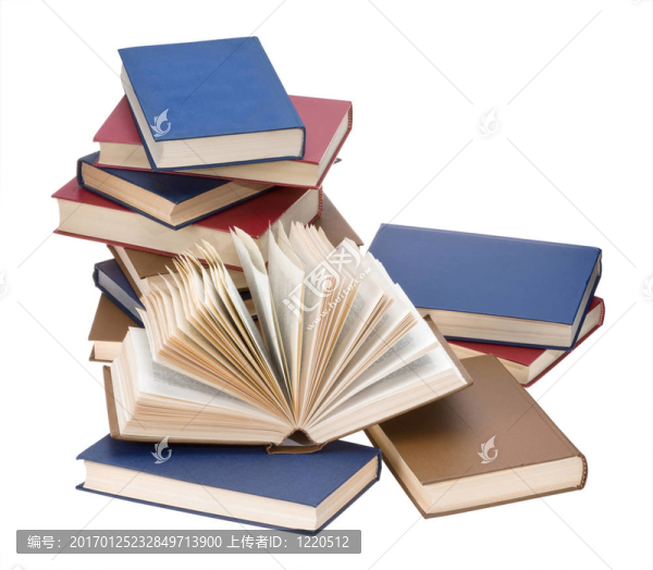 一堆書