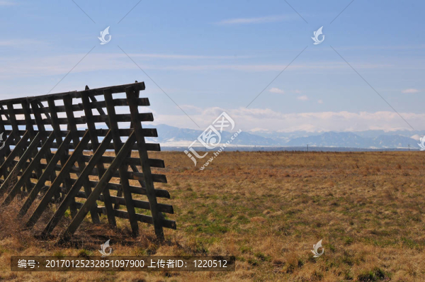 落基山脈和木柵欄