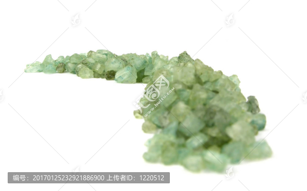 綠色顆粒狀沐浴設(shè)置拱形白色背景