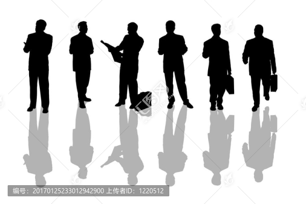 商務(wù)人物剪影