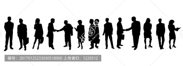 商務人物剪影